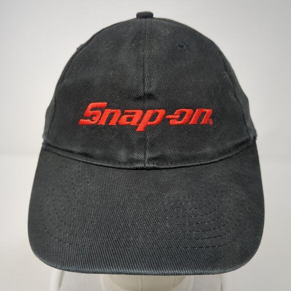 Snap-On Fittes Baseball Cap Black One Size Adjustable Embroidered Wild Impact - Picture 2 of 9